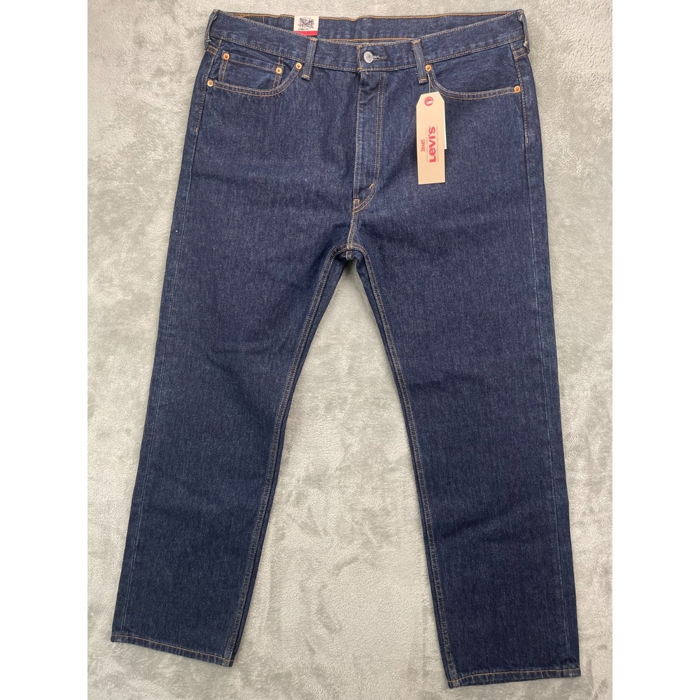 NWT Men's Levi's 505 Jeans 40x32 Blue Regular Fit 100$ Cotton